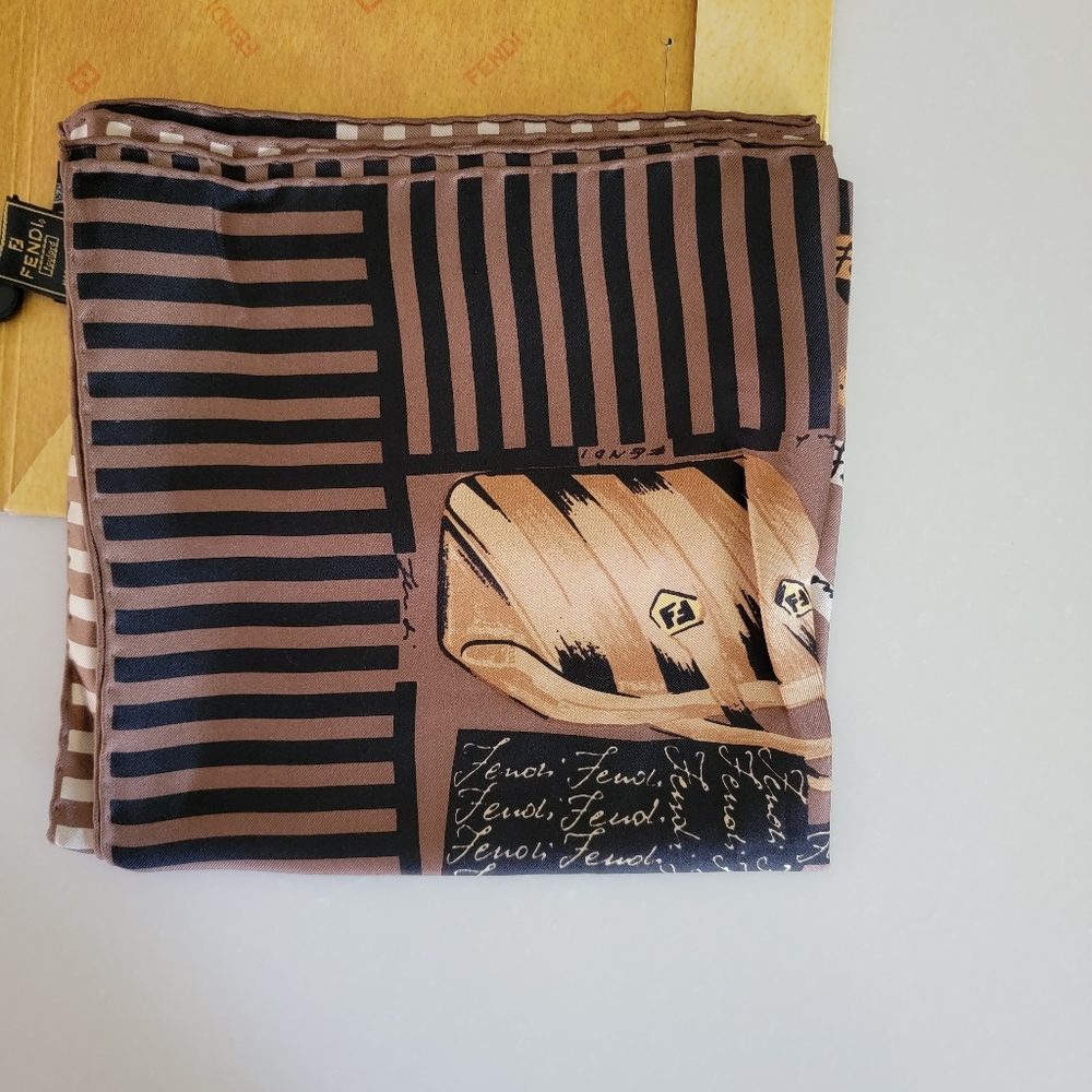 Fendi women's silk scarf